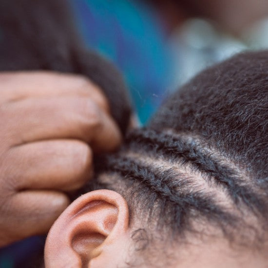 Hair Braiding for Beginners - mother cornrow braiding kids natural hair