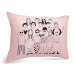 Rad Royals One Love Standard Satin Pillowcase Pink Front