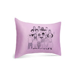 Rad Royals One Love Toddler Satin Pillowcase Lavender Front by Araki Koman